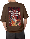 Premium Oversize Drop Shoulder Tee – Japanese Oni Mask Print