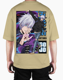 Premium Oversize Drop Shoulder Tee – Anime Gojo Satoru Graphic