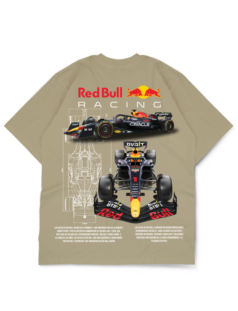 Premium Oversize Drop Shoulder Tee – Red Bull Racing Graphic
