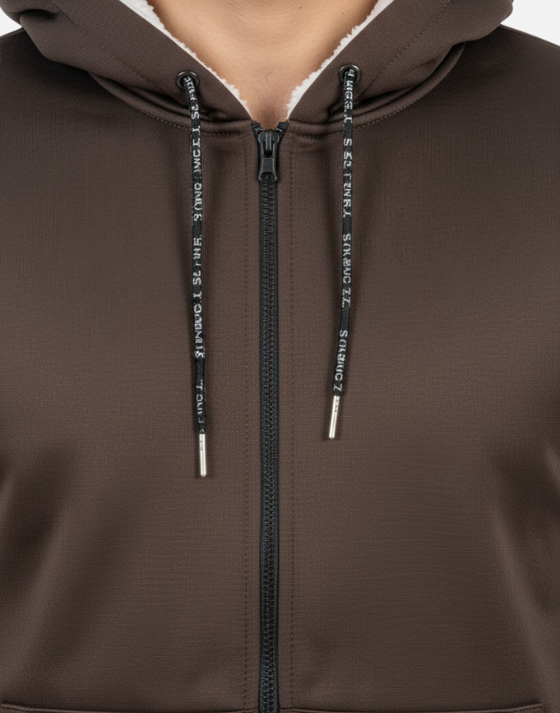 Premium Brown Blend Fleece  Zipper Hoodie Winter Edition