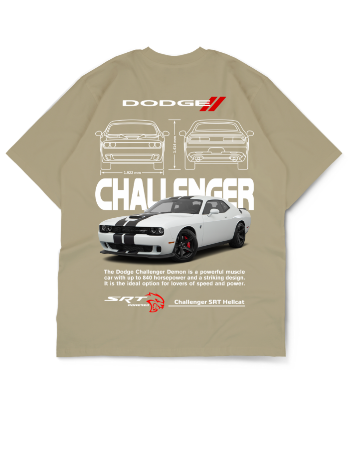 Car Collection Oversize Drop Shoulder Tee – Dodge Edition by GenGears in Pakistan