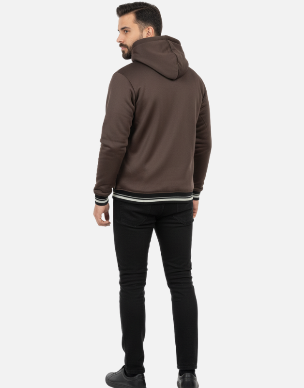 Premium Brown Blend Fleece  Zipper Hoodie Winter Edition
