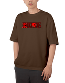 Premium Anime Oversize Drop Shoulder T-Shirt – Red Print & Character Design