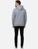 Premium Light Grey Pullover Hoodie with Black Wing Logo – 300 GSM Winter Edition