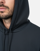 Premium Black Pullover Hoodie with Black Wing Logo Winter Edition