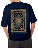 Premium Oversize Drop Shoulder Tee – Heritage Geometric Pattern Print 2