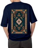 Premium Oversize Drop Shoulder Tee – Ethnic Heritage Pattern Print