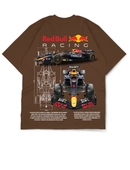 Premium Oversize Drop Shoulder Tee – Red Bull Racing Graphic