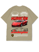 Oversize Drop Shoulder Lamborghini Huracán Tee By GenGears in Pakistan