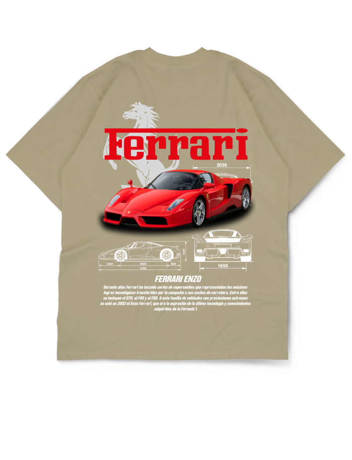Oversize Drop Shoulder Car Collection Tee by GenGears in Pakistan