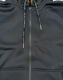 Premium Black Blend Fleece Lined Zipper Hoodie  Winter Edition