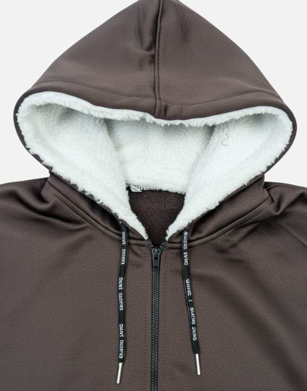 Premium Brown Blend Fleece  Zipper Hoodie Winter Edition