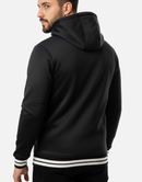 Premium Black Blend Fleece Lined Zipper Hoodie  Winter Edition
