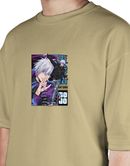 Premium Oversize Drop Shoulder Tee – Anime Gojo Satoru Graphic