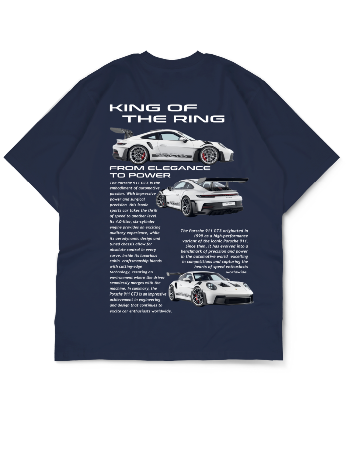Oversize Drop Shoulder “King of Drift” Car Collection Tee By GenGears in Pakistan