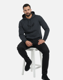 Premium Black Pullover Hoodie with Black Wing Logo Winter Edition