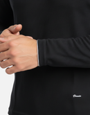 Premium Black Full-Sleeve Crew-Neck T-Shirt | By GenGears in Pakistan