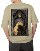 Premium Oversize Drop Shoulder Tee – Golden Warrior Print