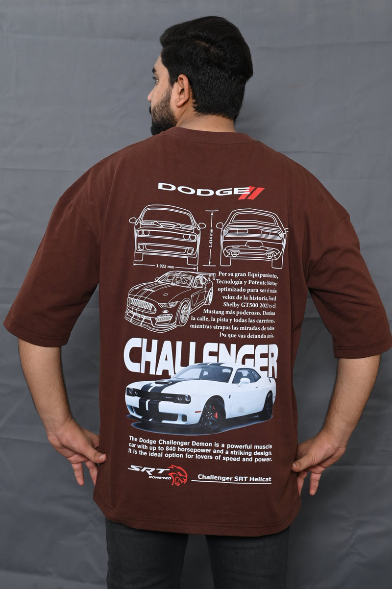 Car Collection Oversize Drop Shoulder Tee – Dodge Edition by GenGears in Pakistan